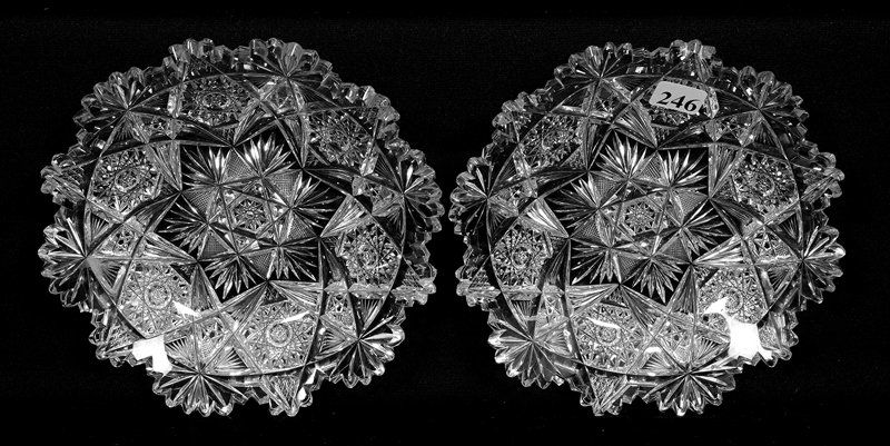 (2) PLATES - 7" - ABCG - SIGNED LIBBEY WAVERLY PATTERN (1 of 3)