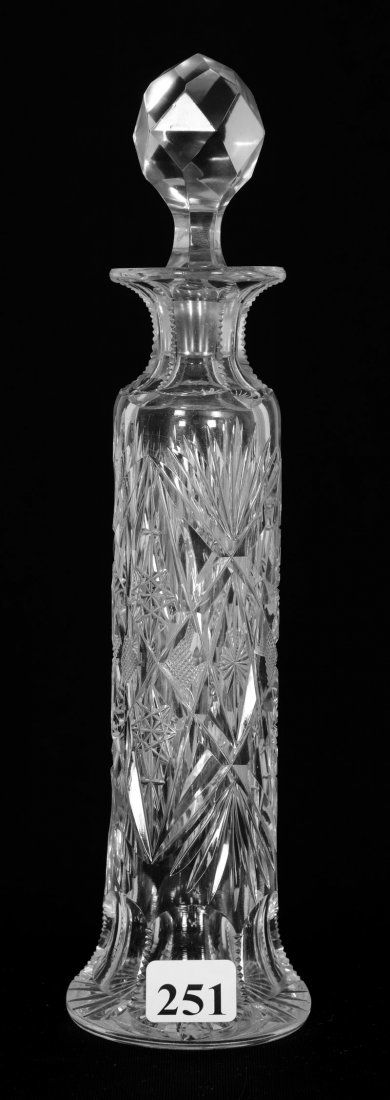 PERFUME BOTTLE, TALL - 9 1/2" - ABCG - SIGNED J. HOARE (1 of 3)