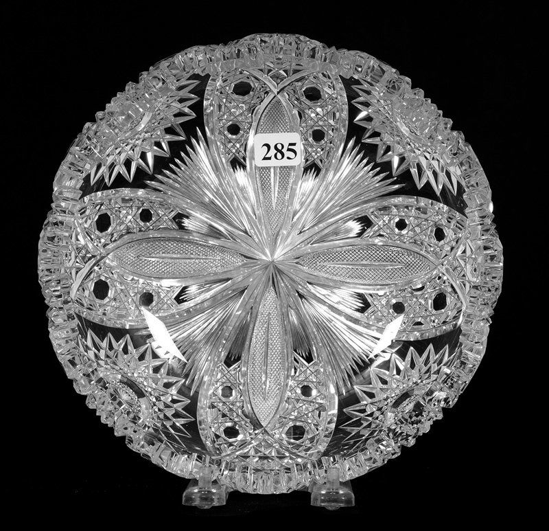BOWL - 8 1/4" - ABCG - CHRYSANTHEMUM PATTERN BY HAWKES (1 of 3)
