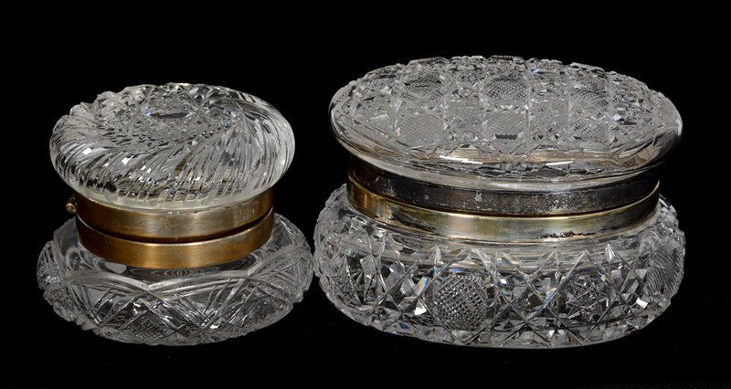 (2) HINGED COVERED BOXES - ABCG (1 of 4)