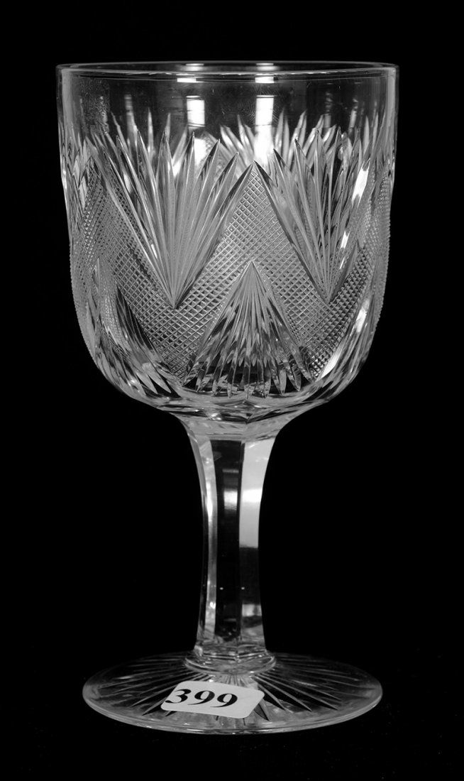 WATER GOBLET - 6" - ABCG - ANGULATED RIBBON PATTERN BY (1 of 3)