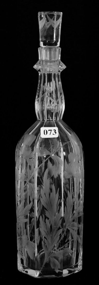 SCOTCH WHISKEY BOTTLE - 13 1/4" - ABCG - SIGNED LIBBEY (1 of 3)