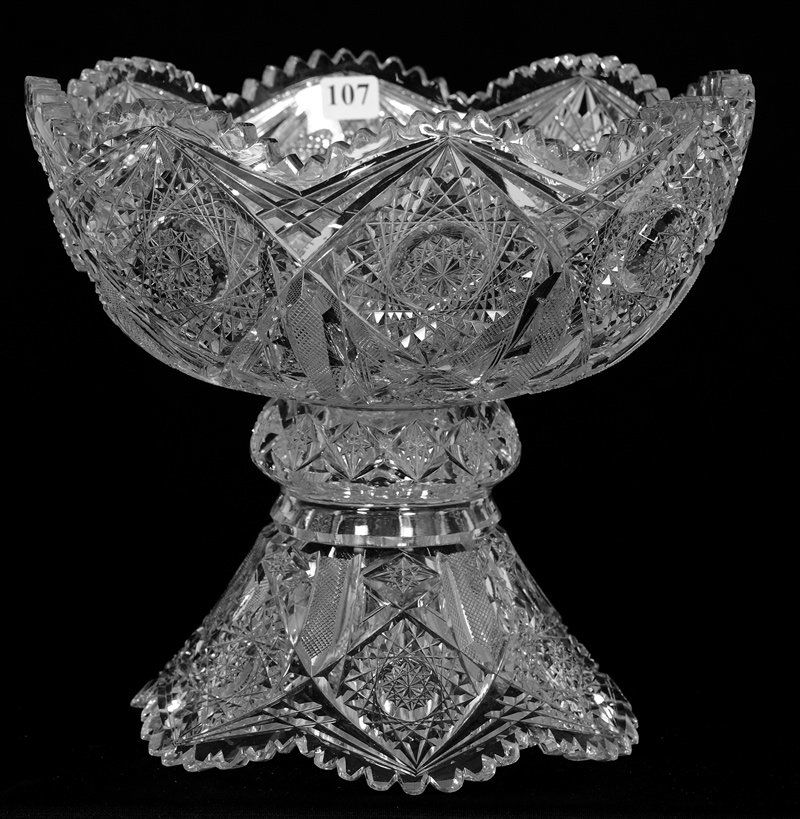 TWO-PART PUNCH BOWL - 9 1/4" X 10" - ABCG - SIGNED J. (1 of 4)