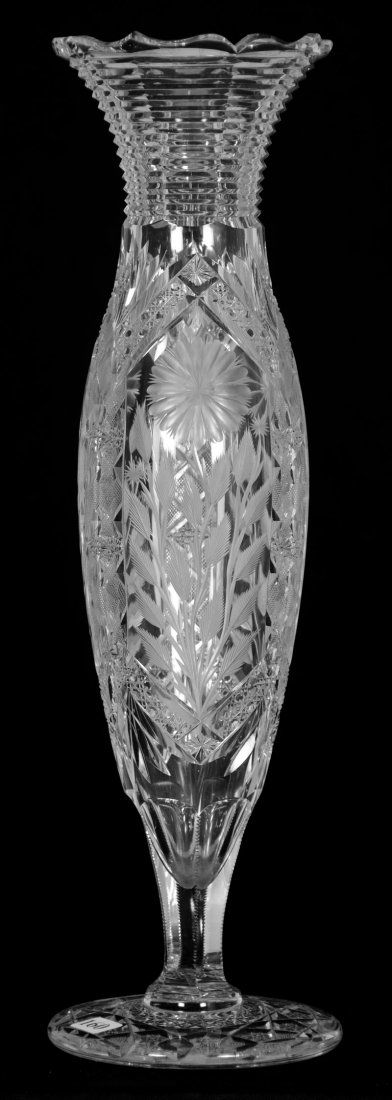 PEDESTAL VASE - 18" - ABCG - NASSAU PATTERN BY J. HOARE (1 of 4)