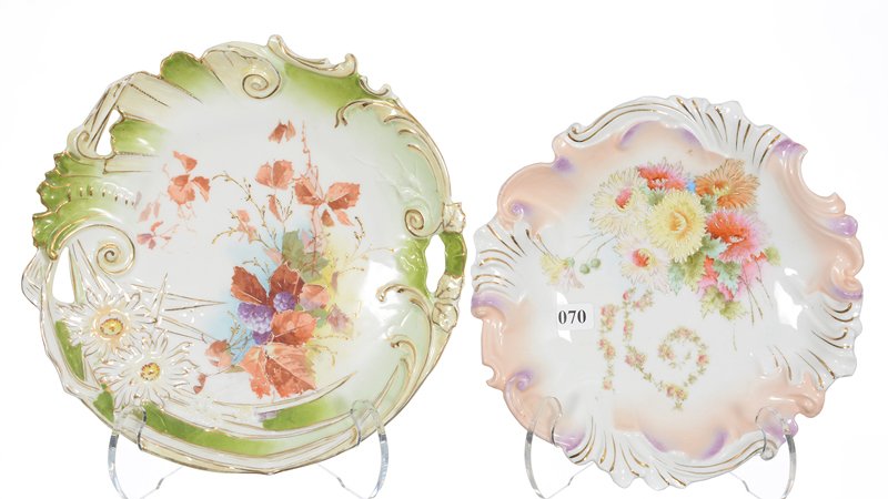 (2) UNMARKED PRUSSIA PLATES (1 of 3)