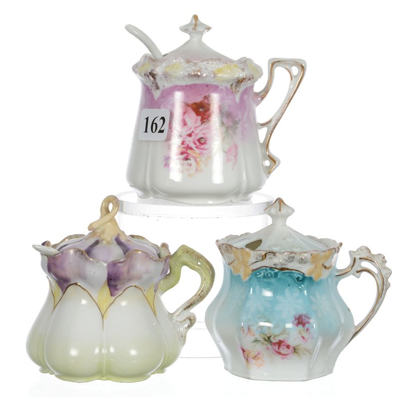 (3) UNMARKED PRUSSIA MUSTARD POTS (1 of 4)