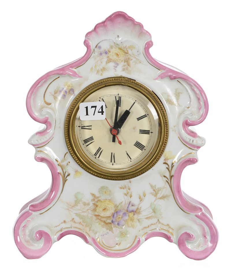 8 1/2" X 7" UNMARKED PRUSSIA-STYLE ELECTRIC CLOCK (1 of 5)