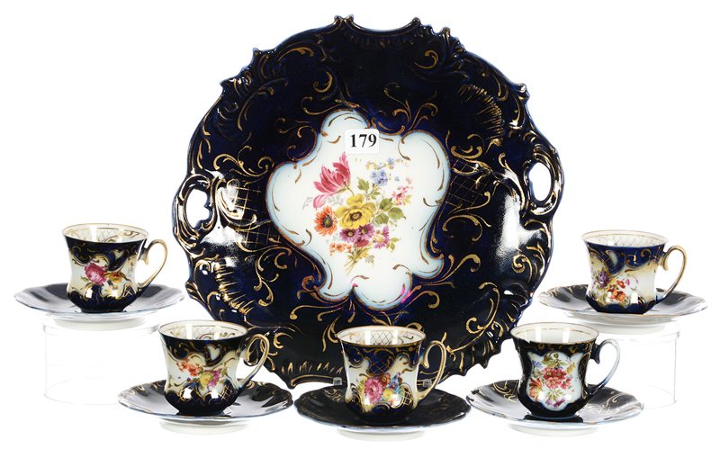ELEVEN PIECE UNMARKED PRUSSIA-STYLE SET (1 of 5)