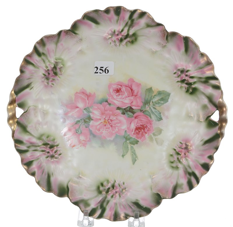 9 3/4" RSP SUNFLOWER MOLD TWO-HANDLED CAKE PLATE (1 of 2)