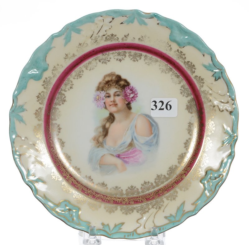 7 1/2" UNMARKED PROV SAXE PLATE (1 of 2)