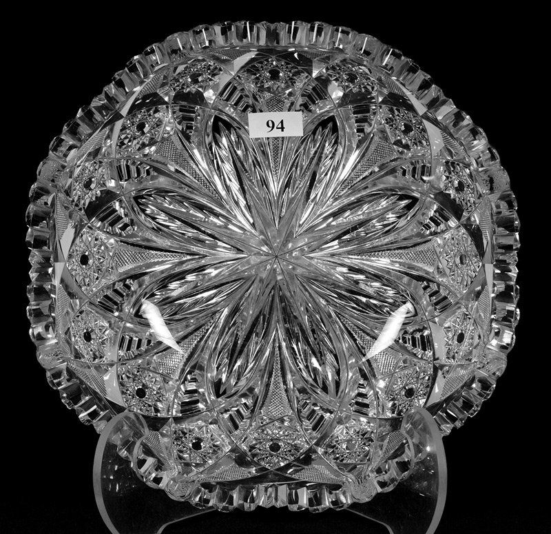 2 1/2" X 9" SIGNED LIBBEY AMERICAN BRILLIANT CUT GLASS (1 of 4)