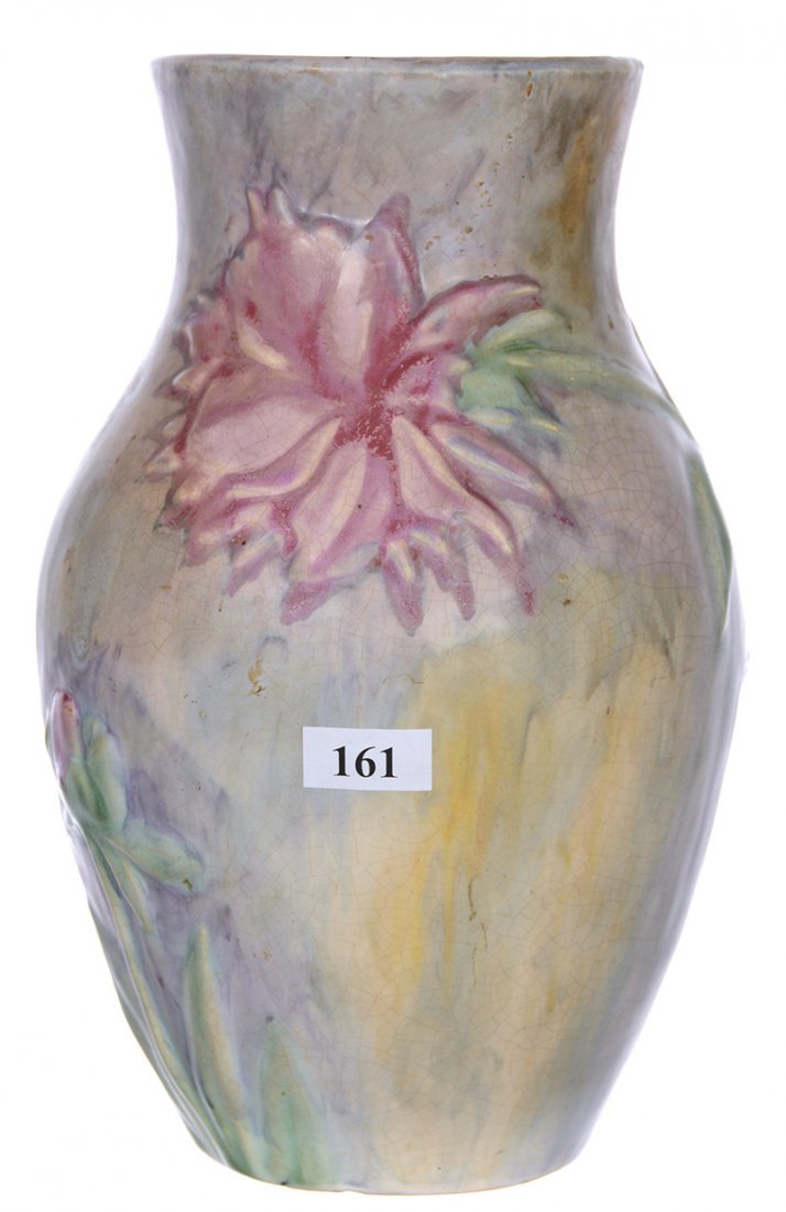 9" MARKED WELLER ART POTTERY VASE (1 of 3)