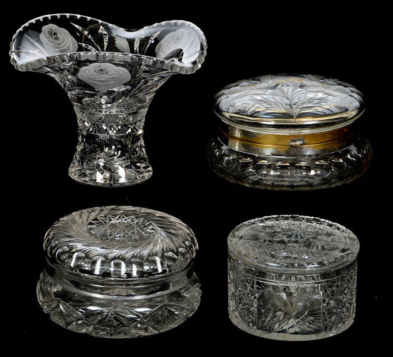 (4) CUT GLASS ITEMS (1 of 3)