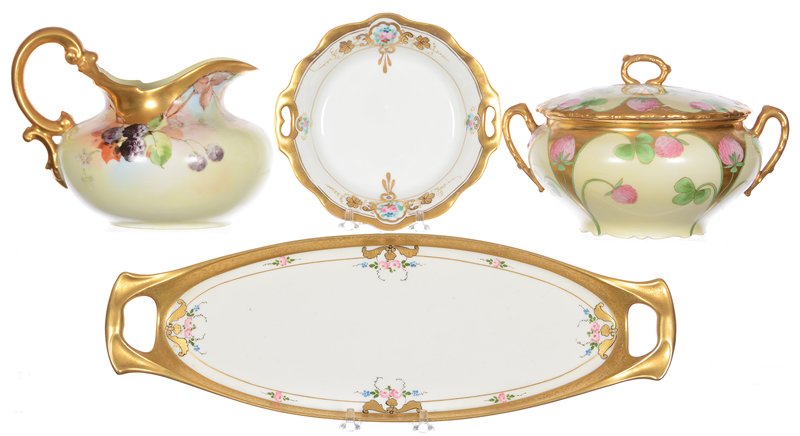 (4) PICKARD STYLE PORCELAIN ITEMS (1 of 4)