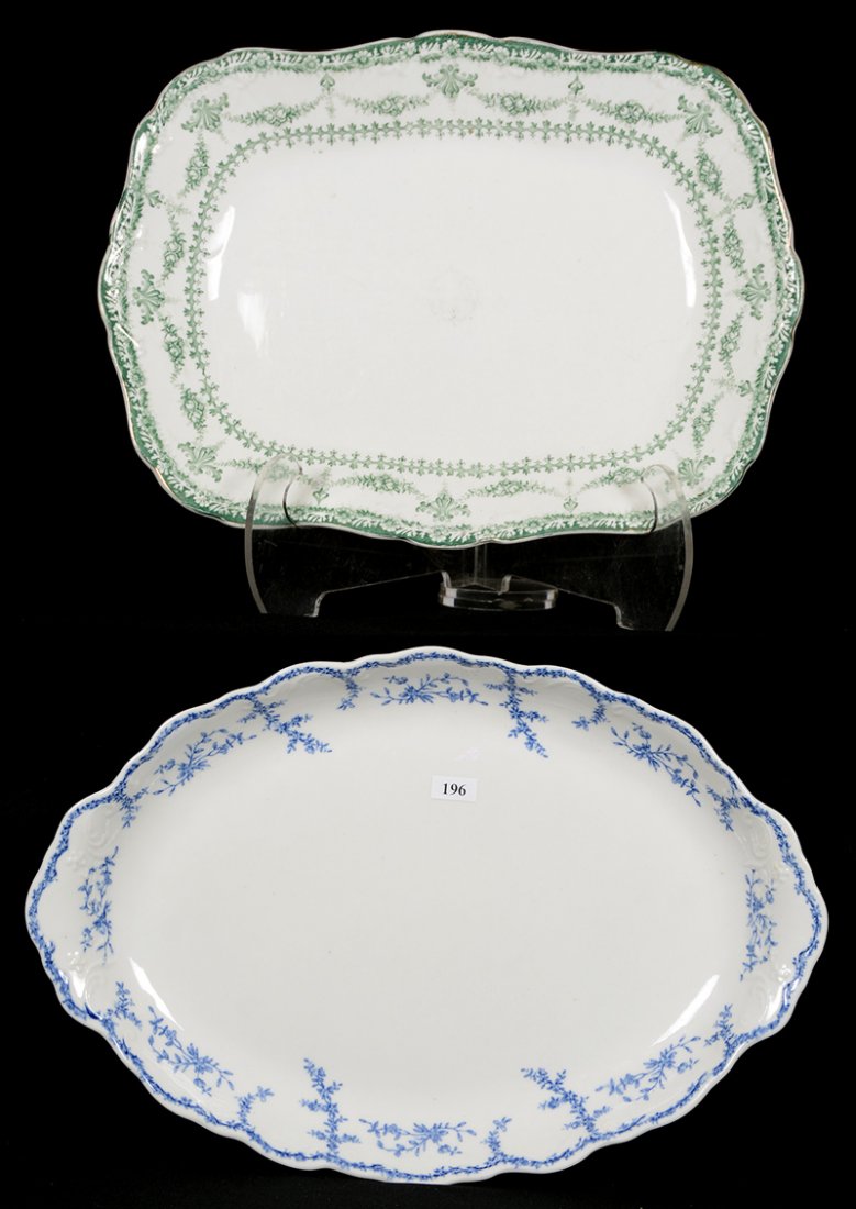 (2) STONEWARE PLATTERS/TRAYS (1 of 2)
