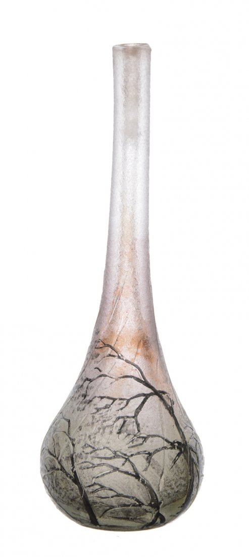 RARE 2 3/4" SIGNED DAUM NANCY FRENCH CAMEO ART GLASS (1 of 4)