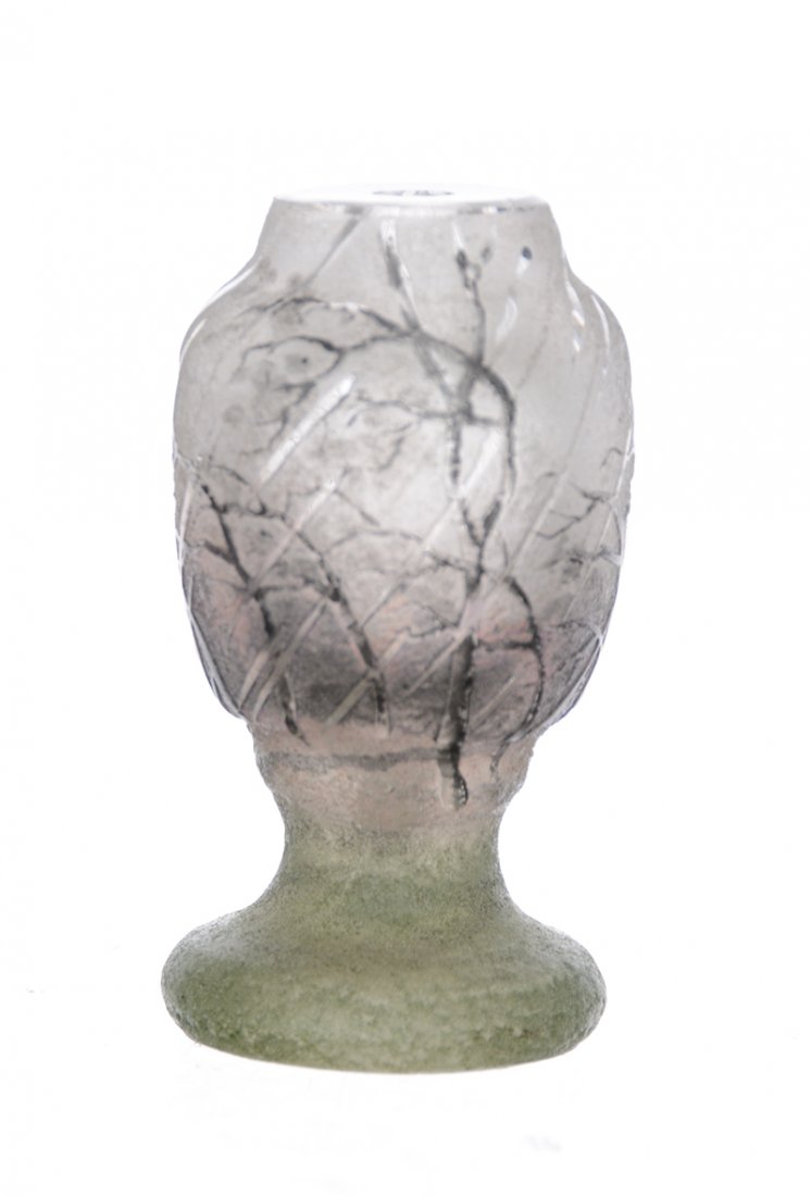 VERY RARE 1 1/2" SIGNED DAUM NANCY FRENCH CAMEO TRUE (1 of 3)