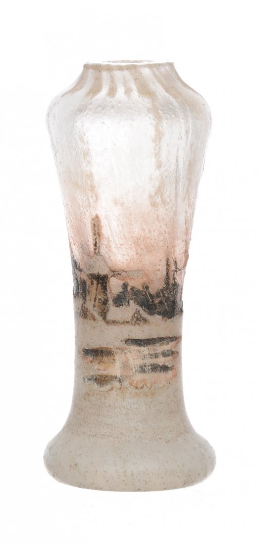 2" SIGNED DAUM NANCY FRENCH CAMEO TRUE MINIATURE ART (1 of 3)