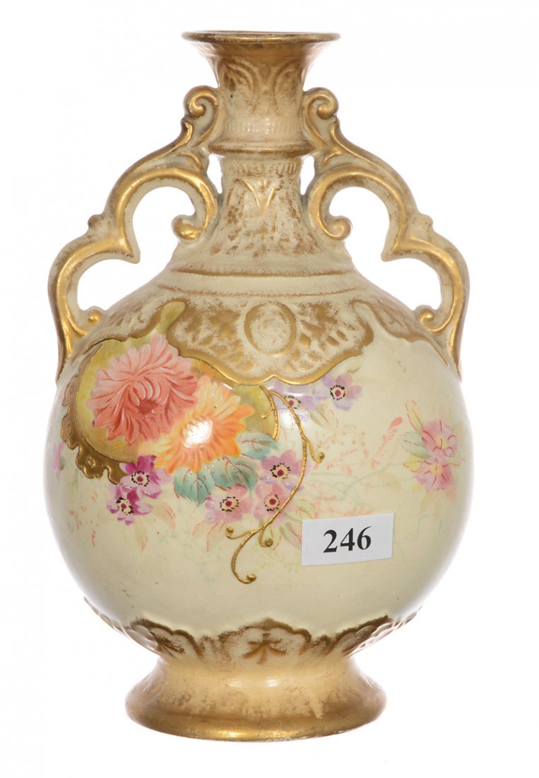 7 1/2" MARKED ROYAL BONN TWO-HANDLED VASE (1 of 4)