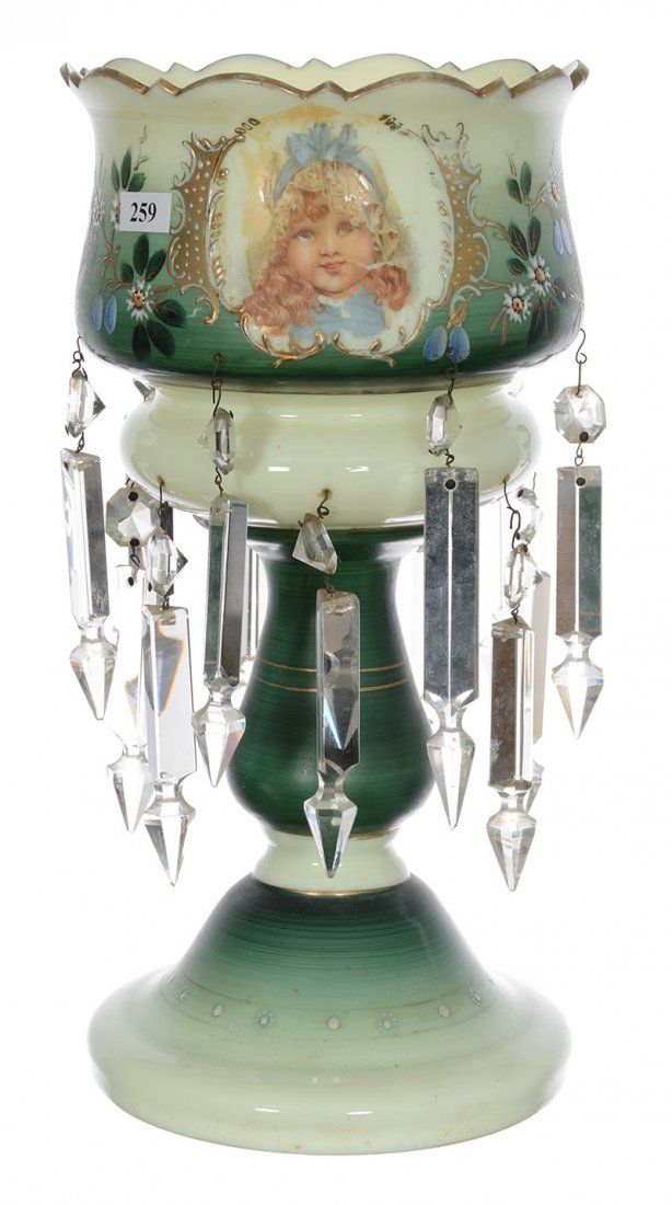 14" LARGE BRISTOL CANDLE LUSTRE (1 of 3)