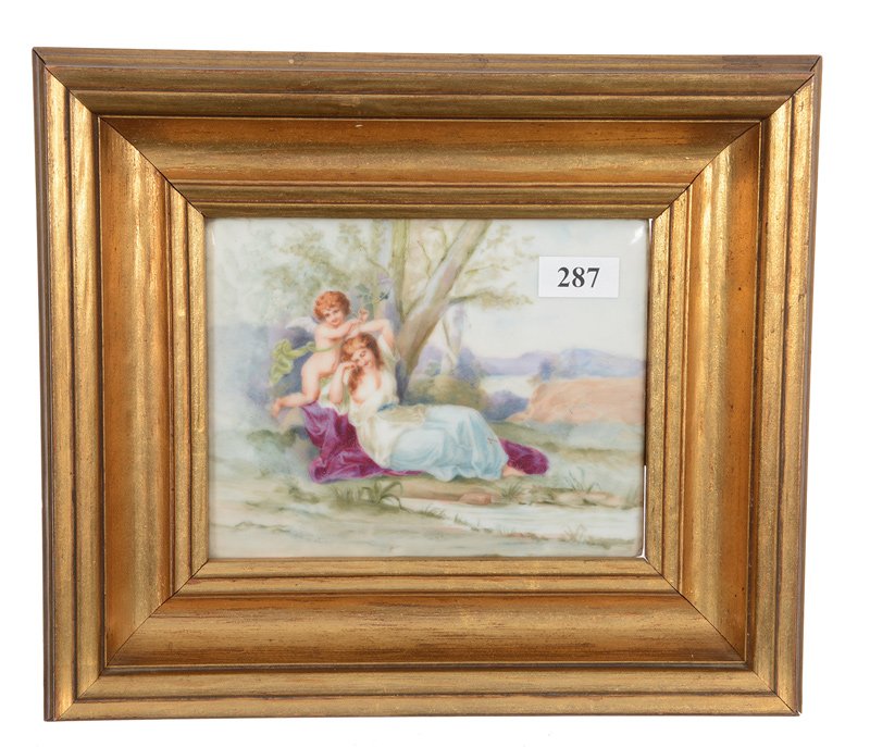 4 1/4" X 5 1/2" MARKED LIMOGES HAND PAINTED PORCELAIN (1 of 4)