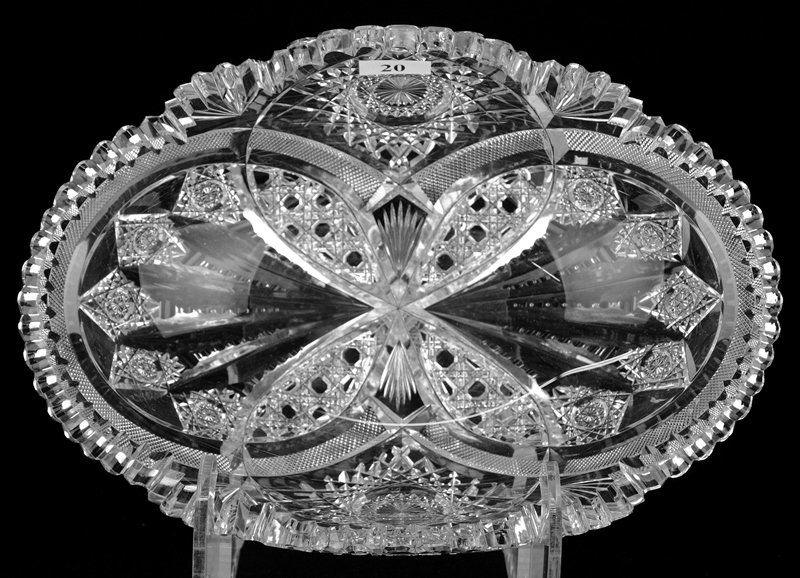 OVAL BOWL - 10 1/2" X 7" - SIGNED HAWKES NAUTILUS (1 of 3)