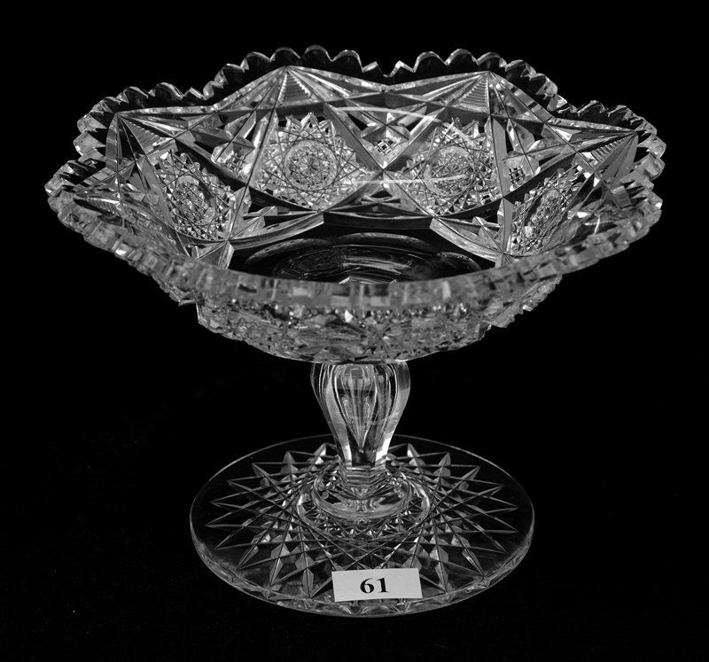 PAIR COMPOTES BY HAWKES - 4 3/4" X 7" (1 of 3)