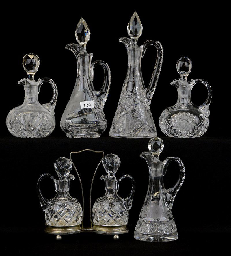 (7) CRUET BOTTLES INCLUDING: (1 of 5)