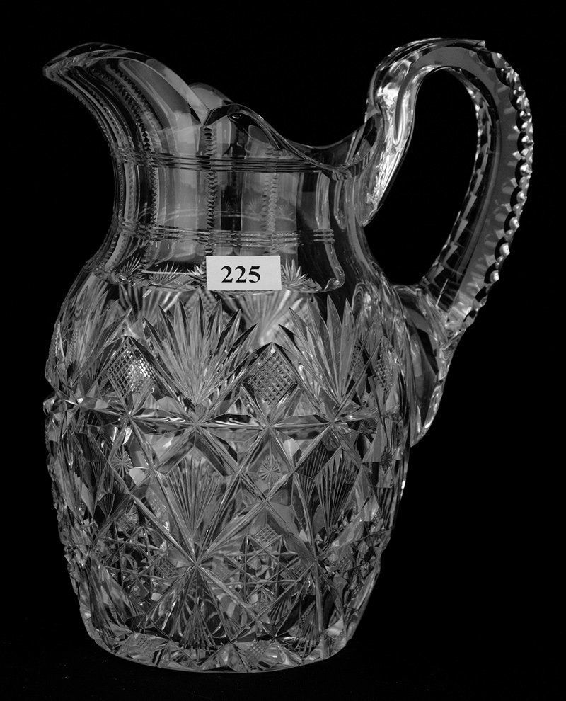 WATER PITCHER - 8 3/4" - BRAZILIAN PATTERN BY HAWKES (1 of 3)
