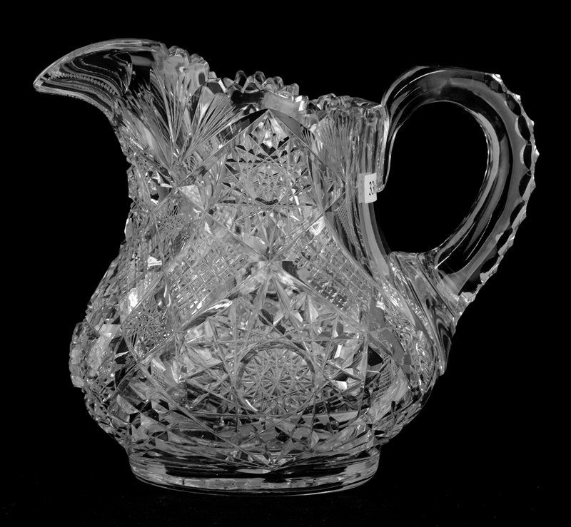 TWO QUART JUG - 8" - SIGNED LIBBEY SULTANA PATTERN (1 of 3)