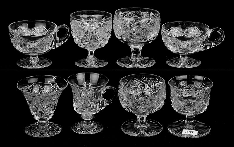 (8) PEDESTAL PUNCH CUPS INCLUDING: (1 of 3)