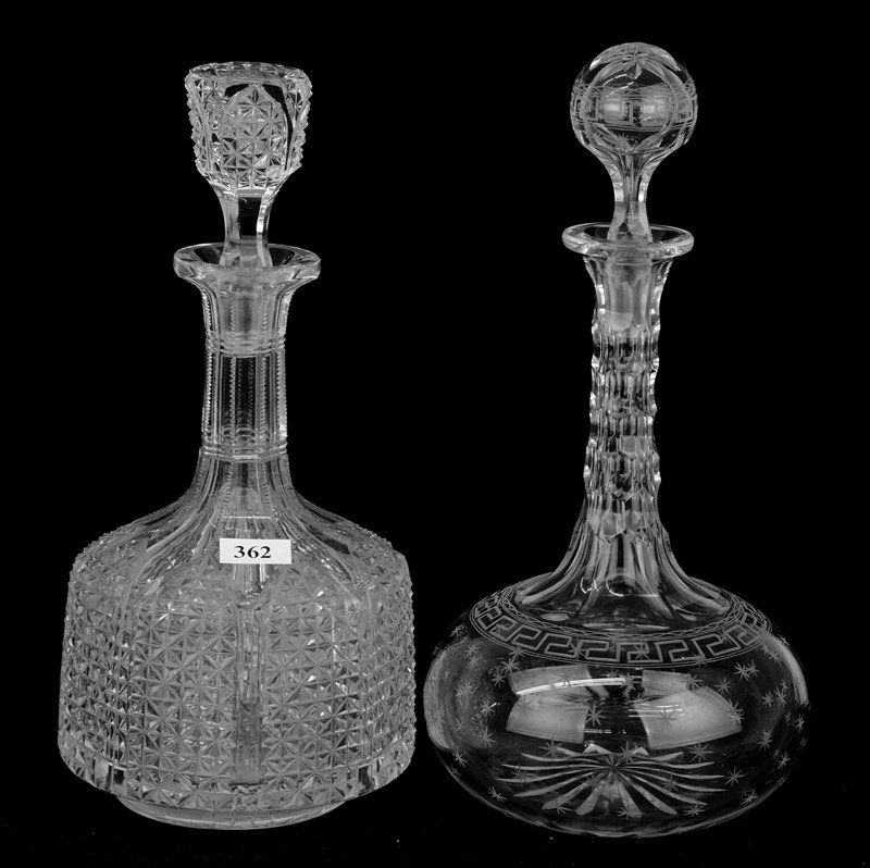 (2) DECANTERS - 11" - INCLUDING (1 of 3)