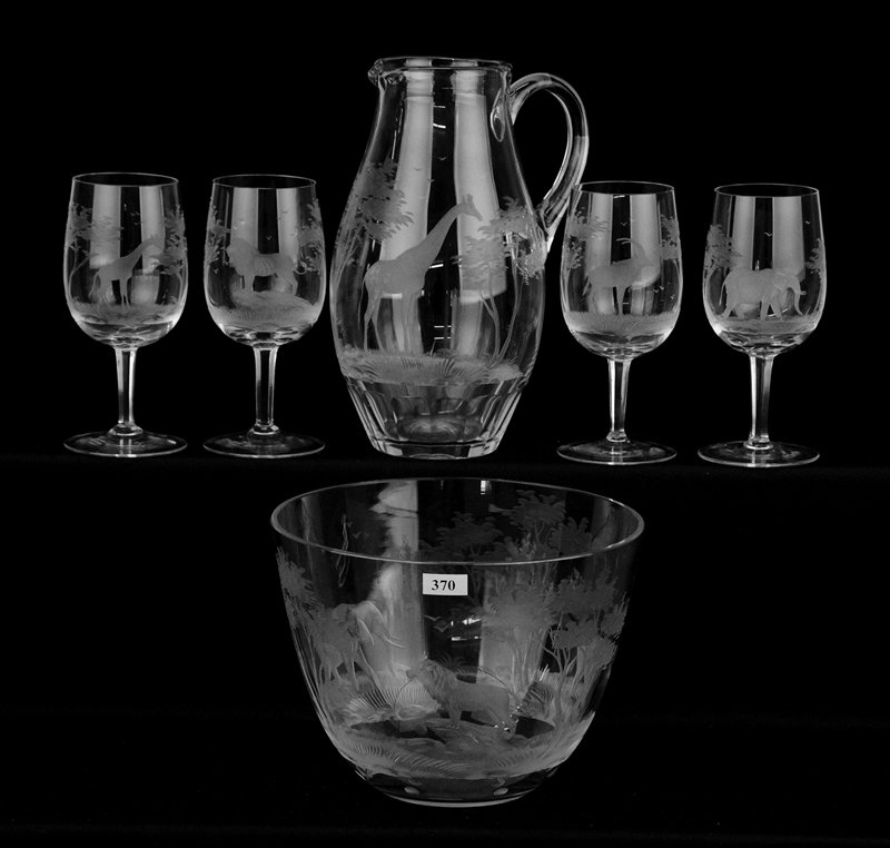 (6) FINELY ENGRAVED ITEMS WITH AFRICAN MOTIF (1 of 4)