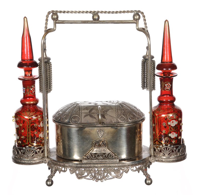 9.5" X 10" MECHANICAL JEWEL BOX WITH DOUBLE PERFUME (1 of 3)