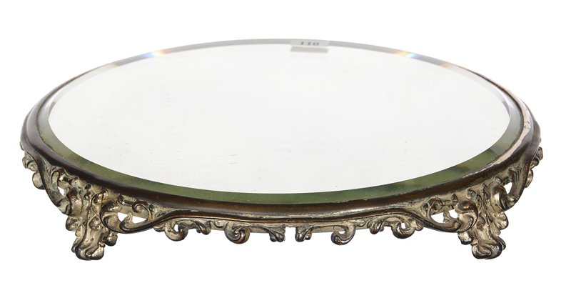 12" BEVELED MIRROR PLATEAU (1 of 2)