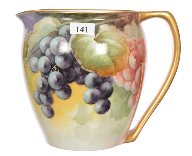 6" MARKED WILLETTS BELLEEK CIDER PITCHER (1 of 2)