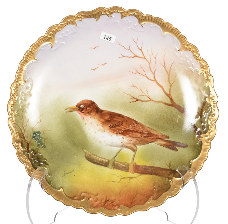 13.5" MARKED LIMOGES ROUND CHARGER (1 of 3)