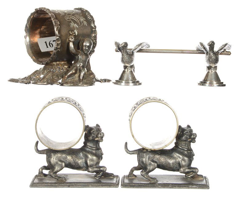 (4) FIGURAL SILVERPLATE ITEMS INCLUDING (1 of 2)