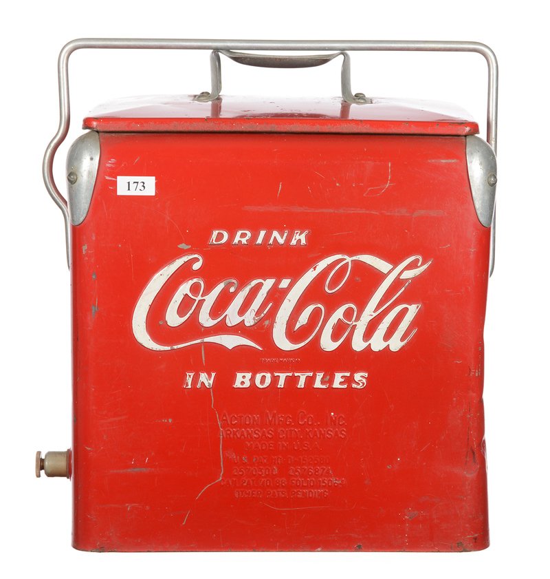 ORIGINAL 14" X 12.5" COCA-COLA COOLER MADE BY ACTION (1 of 5)