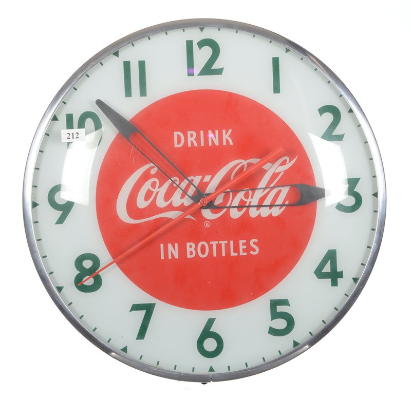 15" ORIGINAL COCA-COLA ELECTRIC WALL MOUNT ROUND CLOCK (1 of 3)