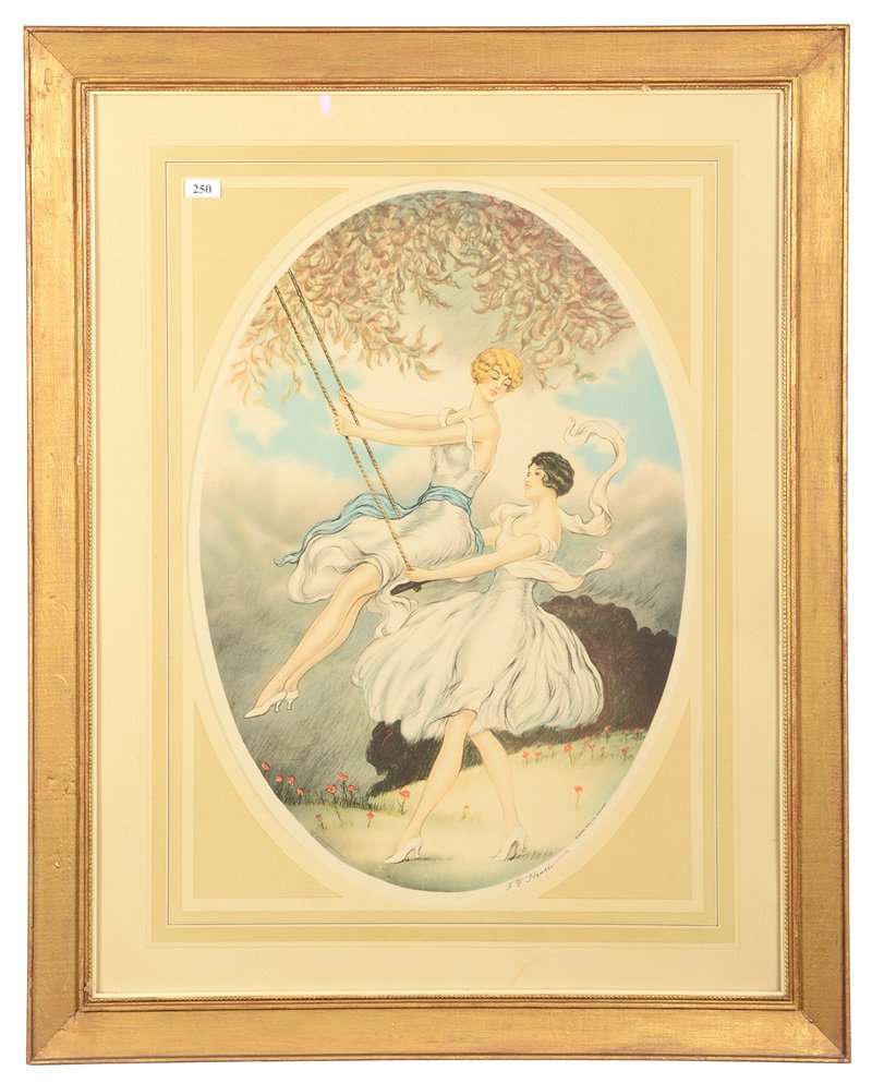 29.5" X 23.5" FRAMED BOUDOIR ART LITHOGRAPH (1 of 4)