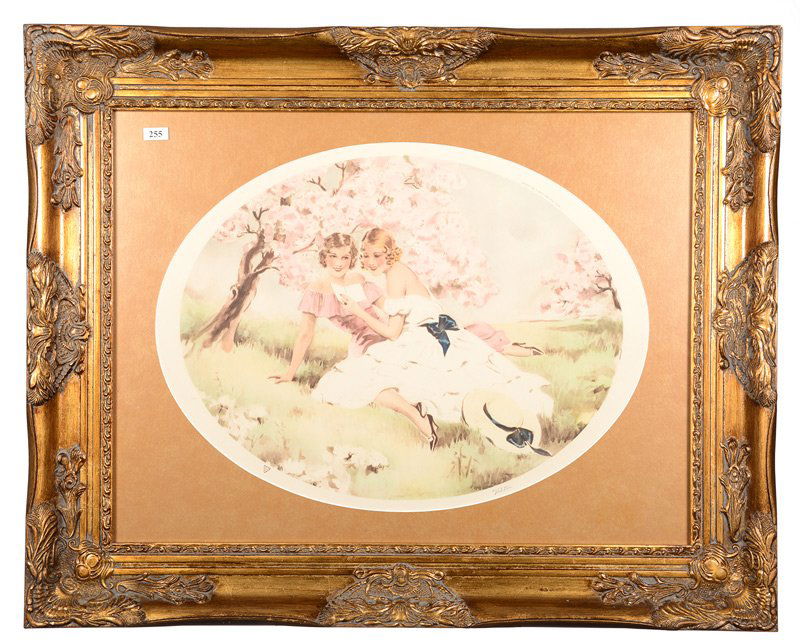 24" X 30" FRAMED BOUDOIR ART LITHOGRAPH (1 of 5)