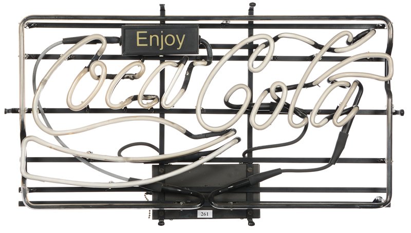 14.5" X 26" ORIGINAL COCA-COLA NEON SIGN (1 of 3)