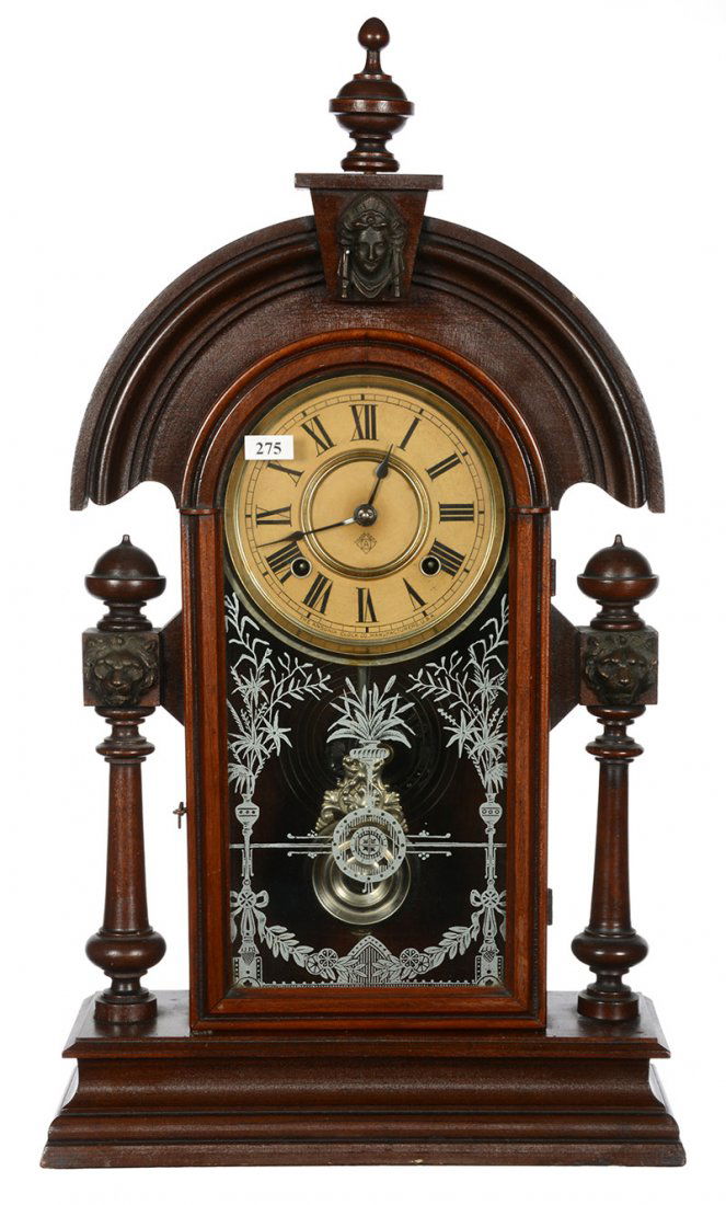 23.5" ANSONIA WALNUT KITCHEN CLOCK (1 of 4)