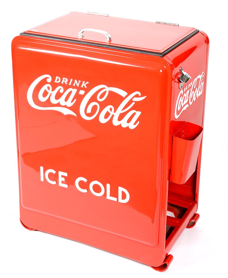 VINTAGE COCA-COLA JUNIOR STAND-ALONE ICE CHEST (1 of 4)