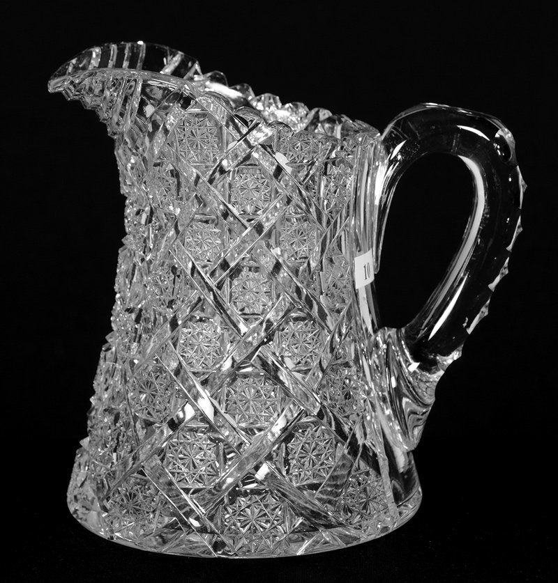WATER PITCHER - 7.5" ABCG TRELLIS PATTERN BY EGGINTON (1 of 3)