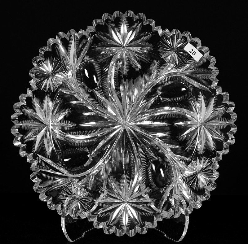 ROUND TRAY - 11.5" - ABCG - SIGNED LIBBEY PATTERN #219 (1 of 3)