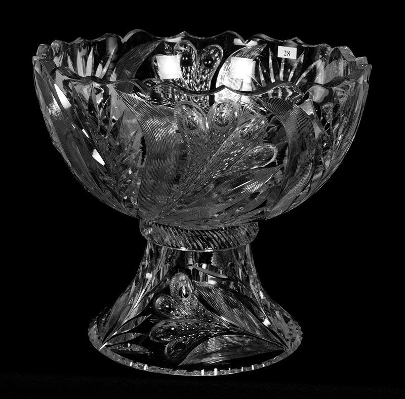TWO-PART PUNCH BOWL - 12.25" X 14" - ABCG (1 of 3)