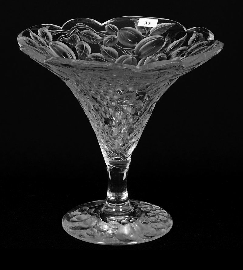 TAZZA - 9.5" X 10" - ABCG - INTAGLIO FOUR FRUIT DECOR (1 of 3)