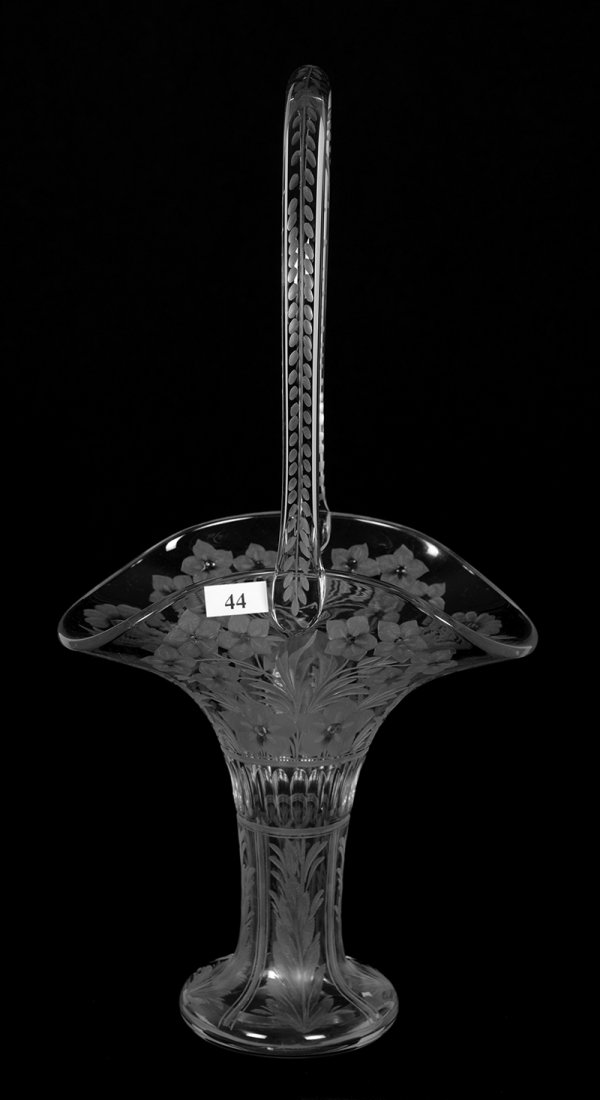 EASTER BASKET - 16.5" X 8" - ABCG - SIGNED LIBBEY (1 of 3)